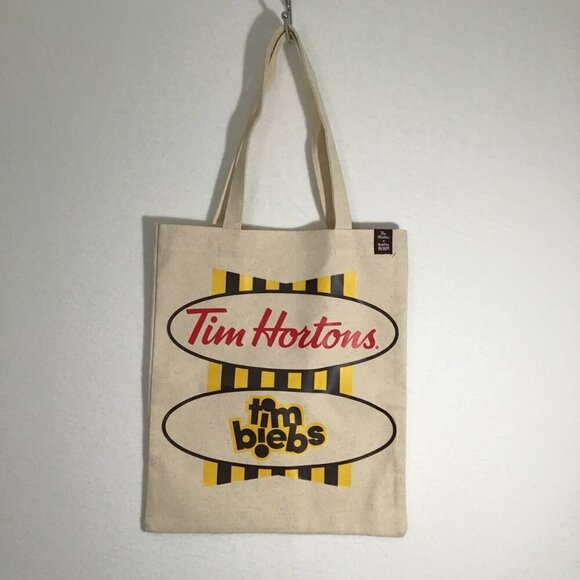 NWT Tim Hortons x Justin Bieber Tim Biebs Canvas Tote - Picture 1 of 4